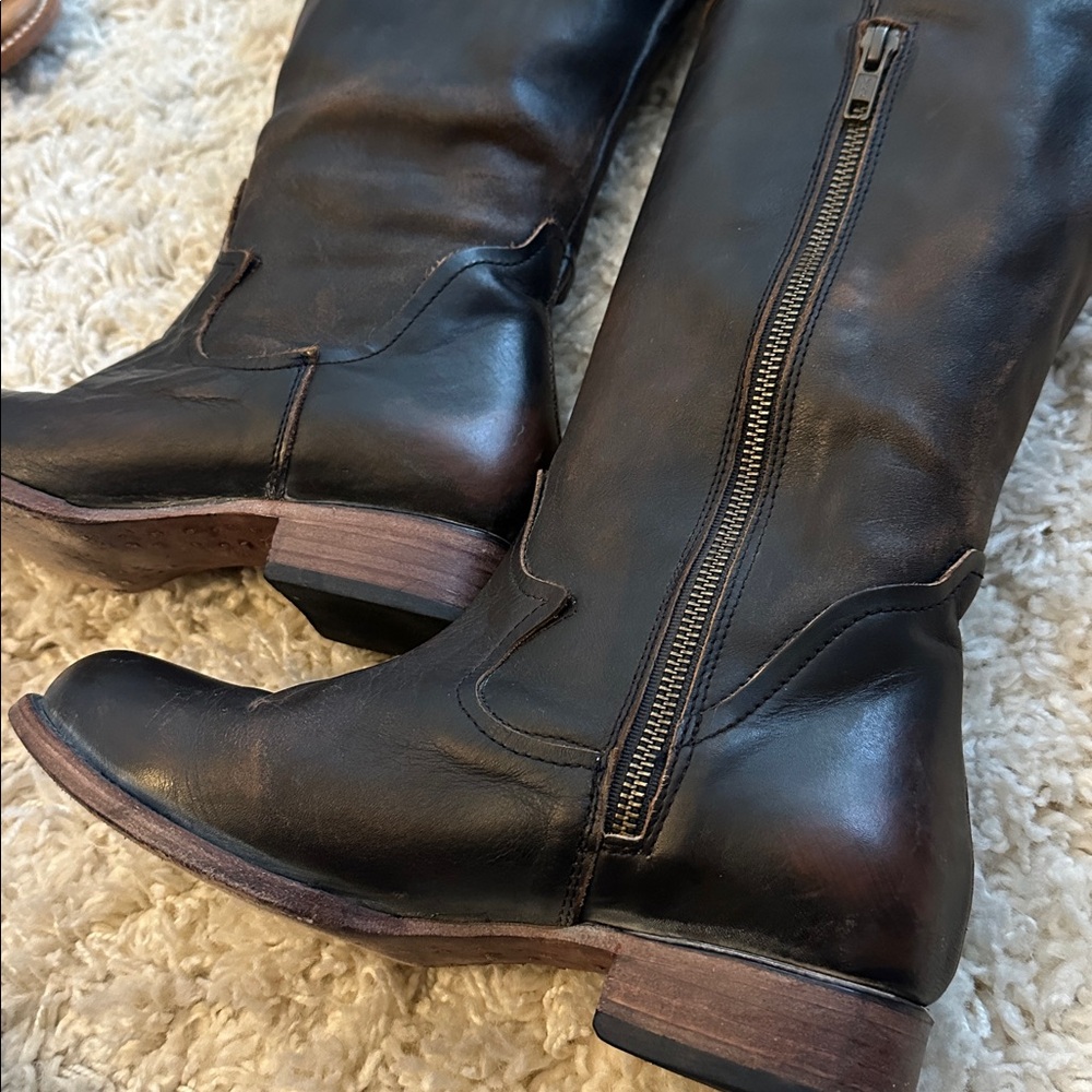 FREEBIRD CYN dark brown leather boots 9 - Picture 4 of 11